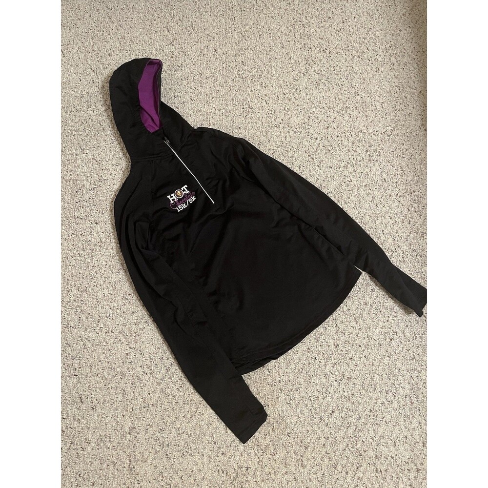 Will Run For Chocolate Hot Chocolate 15K/5K Hoodie Jacket Women's Medium